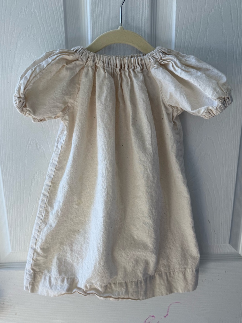 Handmade Natural Cotton Chemise / Peasant Ren Faire Dress – Toddler Medium